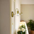 E26 Bulb Pull Chain Wall Sconce Gold Small Vintage Wall Light Fixture with Switch Hardwired Retro Metal Sconces Lights