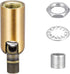 180 M10 Pack 2 MECCANIXITY Sloped Ceiling Adapter Degree Swivel Thread, for Chandelier Ceiling Pendant Light, Gold