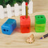 Eagle Manual Pencil Sharpener - 2 Holes for Standard and Jumbo Color Pencils, Pack of 2 (Red)