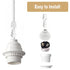 Socket,3 Pack E26 E27 Phenolic Medium Base Light TWDRTDD White Period Style Edison Retro Pendant Lamp Holder