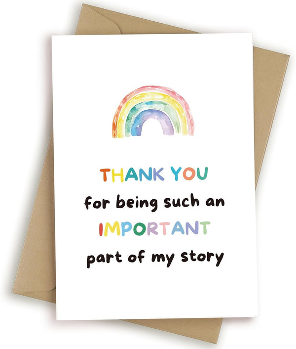 Cute Thank You Card, Lovely Thank You Card for Bestie, Thank You