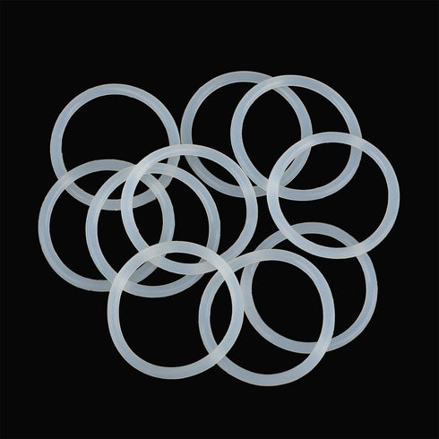 X AUTOHAUX Silicone O-Rings, 40mm OD 33.8mm ID 3.1mm Width VMQ Seal Gasket, White, Pack of 10