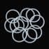X AUTOHAUX Silicone O-Rings, 40mm OD 33.8mm ID 3.1mm Width VMQ Seal Gasket, White, Pack of 10