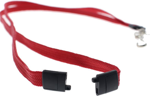 Specialist ID Bulk 25 Pack - Premium Breakaway Lanyards for ID Badges, Metal Swivel J Hook, 36 Inch Length