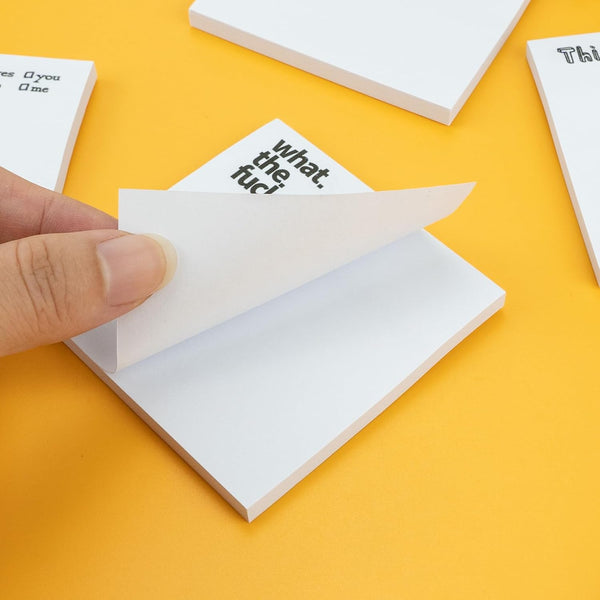 Funny Sticky Note, 4 Pieces Novelty Memo Pads, Current Mood Sticky Note Tabs, Funny Office Supplies, Desk Accessory
