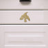 Abaodam Brass Bird Drawer Handle Left, Decorative Cabinet Knob for Wardrobe, Dresser, Bedside Table, Retro Asian