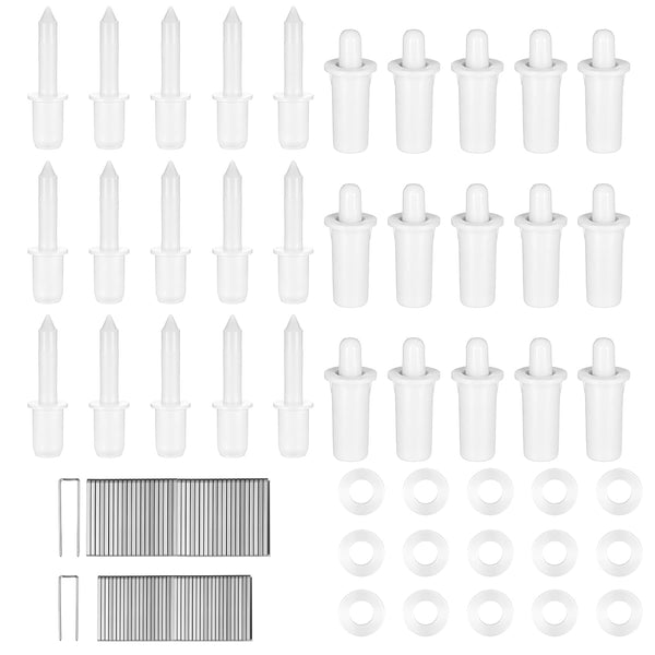 Matwsec 125 Pcs Shutter Repair Kit Plantation Shutters Pins for Windows Inside Outside