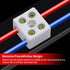 4 30A 250V 5.5mm Situations(1pcs) Way Ceramics Terminal Blocks, High Temp Porcelain Ceramic Connectors with Inlet