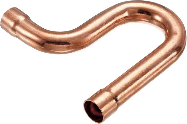 MECCANIXITY Copper P-Trap Pressure Pipe Fitting, 19mm OD Welding Tubing for HVAC Air Conditioning Refrigeration