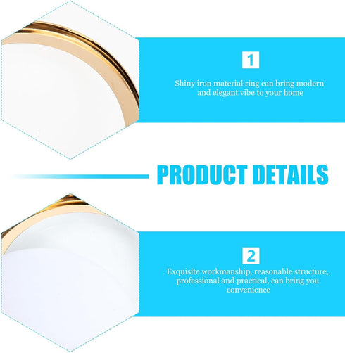 Kisangel Dustproof Lampshade Cover with Shiny Iron Ring Ceiling Lamp Shade Protector Dust for Chandelier and Lamp Decor