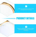 Kisangel Dustproof Lampshade Cover with Shiny Iron Ring Ceiling Lamp Shade Protector Dust for Chandelier and Lamp Decor