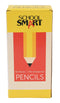 School Smart No 2 Pencils, Pre-Sharpened Hexagonal with Latex-Free Erasers, Pack of 96
