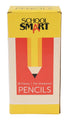 School Smart No 2 Pencils, Pre-Sharpened Hexagonal with Latex-Free Erasers, Pack of 96