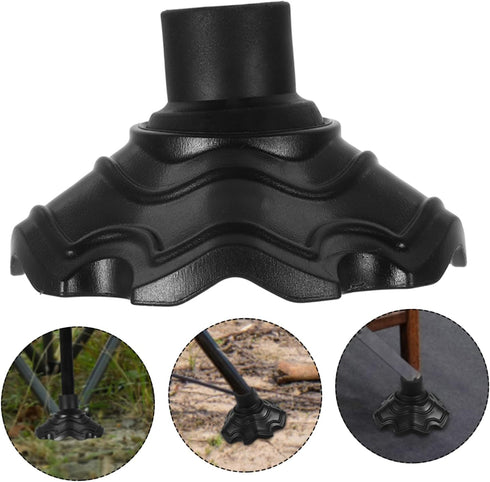3.03X3.03 Inch Set 4 Chair Leg Caps Anti-Slip Floor Protectors for Indoor Outdoor Use Folding Camping Chairs Furniture