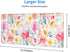 Pink Floral Desk Mat, XXL Mouse Pad, Christmas Gifts, Desk Accessories for Women, Office Decor, 11.8 x 31.5 Inches