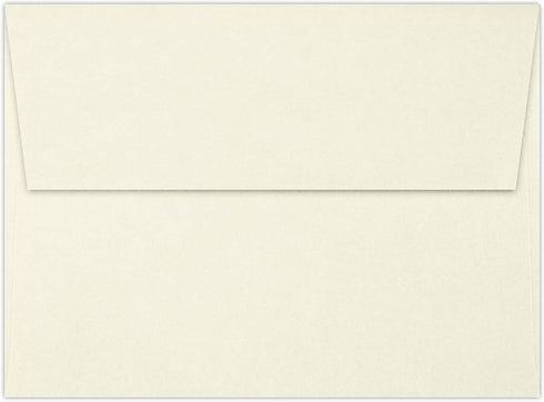 LUXPaper A6 Classic Linen Invitation Envelopes, 4 3/4" x 6 1/2", Natural White, 70lb. Text, 50 Qty