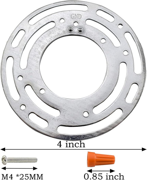 4 Pack Universal Light Crossbar Kit, Ceiling Light Fixture Mounting Bracket with Ground Screw for Wall Light Mounting