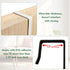Adjustable Over-The-Door Mirror Hanger Set with Protective Lining, 2 Mirror Hook Brackets (Mirror Not Included) - White