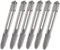 M6 x 1mm Metric Machine Tap, RUIAN HSS Right Hand Threading Screw Tapping Tool 6Pcs with 3 Straight Flutes