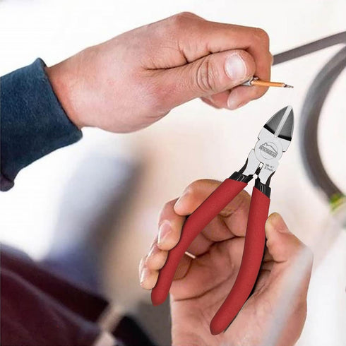 5 Pack, 5 Inch Set, Wire Cutters Wire Cutters HOUSERAN Side Cutters Flush Cut Pliers, Spring Loaded Cutting Pliers