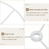 7.9 Inch 2 Set PATIKIL Lamp Shade Ring, Metal Lamp Shade Frame Wire Lampshade Frame DIY Drum Strong Ring Lampshade