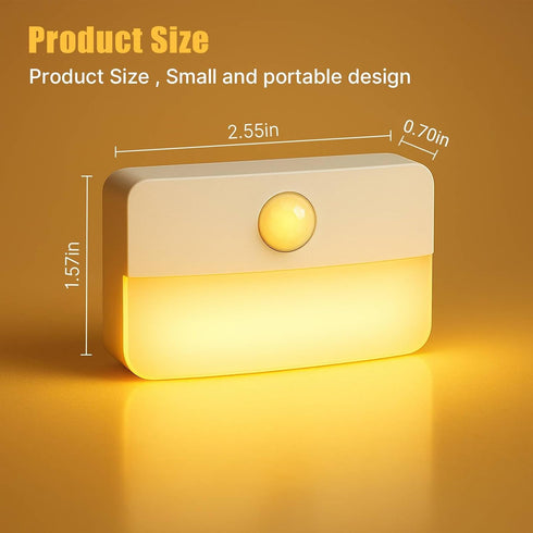 3 Pack Closet Guankai Motion Sensor Stair Light for Indoor, Battery Operated Lights, Wireless Stick on Anywhere Hallway