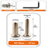 ALLOYPRO M6 3/4" 35-Sets Cabinets,M6x20mm x Hex Drive Socket Cap Bolts Screws Kit, Binding Post Screws Socket Cover