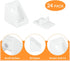 24Pcs 90 uxcell Plastic Corner Braces, Degree Corner Bracket, Right Angle Corner Support Brace, Shelf Board Holder