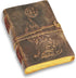 Clever wolf leather journal for men grimoire journal with lock leather journals