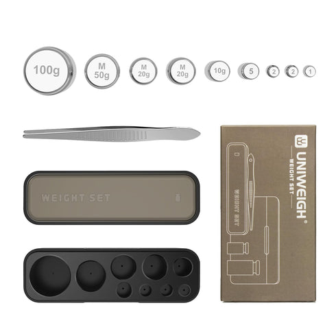 Calibration Weights 210g, 9 PCS High Precision Scale Calibration Weight Kit with Stainless Tweezers for Digital Scale