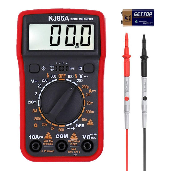 Digital Multimeter with Ohm Volt Amp, Resistance Diode Voltage Tester Meter