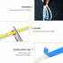 5V 3.28FT Dimmable ZSLAIFU LED Strip Lights, White USB LED Light Strip, Cob LED Strip Light, High Brightness Short LED