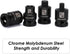 11 3/8-inch Set, MIXPOWER Pieces Drive Pipe Plug Socket SAE, CR-MO, Tapered Male Square Drive, Chamfered Female Square