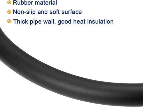 MECCANIXITY Foam Grip Tubing Handle Grips, 22mm(7/8") ID, 10" Black for Pipe Insulation and Tools
