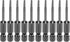 10ps TS8 Star 5 Point Screwdriver Bit 1/4" Hex Shank 2" Length Magnetic Security Torx Head Screw Driver