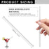 Glass Stick 12" Length Stir Rod - 8pcs/pk with Both Ends Round