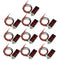 diymore 10pcs Mini Digital Voltage Meter DC 2.5~30V 0.28" Digital Voltmeter Gauge with Red LED Display