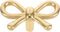Brass Bow Tie Drawer Handle Vintage Bronze Tone Cabinet Pull Furniture Hardware