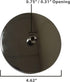 Royal Designs, Inc. Hanging Pendant Lighting, Vintage-Style Keyless Pendant Light Socket and Canopy, Antique Brass
