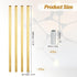 PATIKIL 4 Sets 12" M10 1mm Threaded Extension Rod, x Fine Thread Lamp Pipe with Lamp Pipe Nipples for Pendant Light