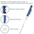 ONiLAB Pipette Pumps, Scientific 2ml Pipette Pump, Blue for Disposable Plastic and Glass Pipettes