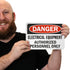 SmartSign "Danger - Electrical Equipment, Authorized Personnel Only" Sign | 7" x 10" Aluminum