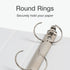 Oxford 1.5" Round Ring Binders, View Binder, XtraLife Hinge, Non-Stick, PVC-Free, White, 350 Sheet Capacity