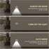 1 Pack 1200mAh 6500K Lemical Night Light Indoor, LED Motion Sensor Stair Lights, Large Battery Rechargeable Wall