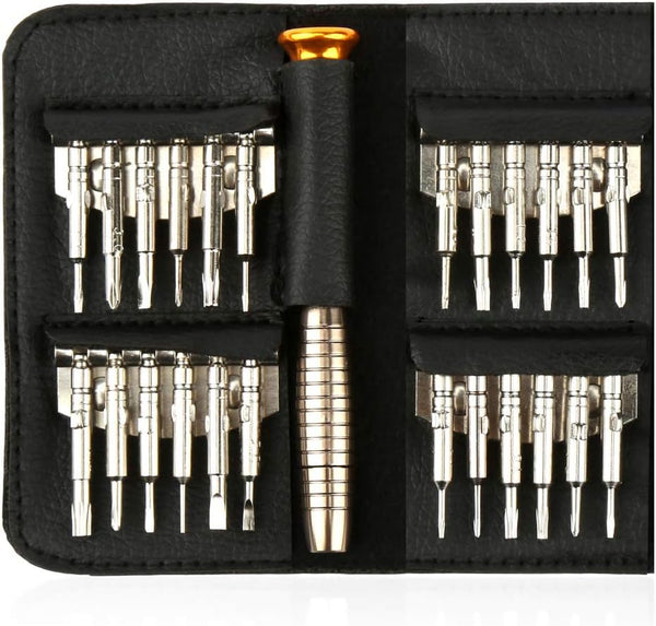 H&S Precision Mini Torx Screwdriver Set - Portable Tool Kit for Glasses, Watch, Laptop & Jewelers Repair