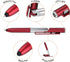 MECCANIXITY Multifunction Stylus Pen, Capacitive Touch Screen Ballpoint Pens with LED Light, Red, Foldable Phone Holder