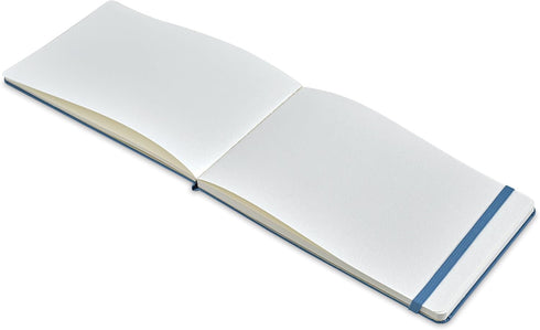 Moleskine Art Watercolor Album, Large, Plain, Hard Cover, Cornflower Blue (5 x 8.25)