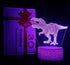 QAQWQAQ 3D 4 Dimmable 16 Hologram Dinosaur Night Light, Patterns, Remote/Smart Touch, Color Changing Light, T-Rex