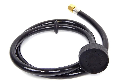 Beauty Headquarters Shampoo Spray Hose for Shampoo Bowl Sink Beauty Salon, Black, Plastic, 46"