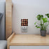 Square LED Night Lights Lamp with Dusk to Dawn Sensor, Vintage Floor Tiles in Black, Red and Beige Night Light Plug